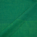 Green Half and Half  Plain Slub Cotton Fabric