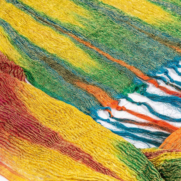 Multi Colour Crush Tissue Kora Dupatta