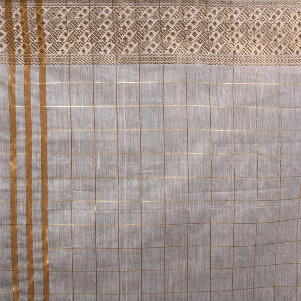 Dyeable Big Zari Patta Border Chanderi Feel Dupatta