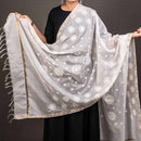 Dyeable Mughal Embroidered Chanderi Feel Dupatta