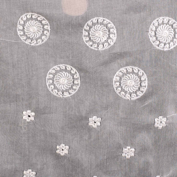 Dyeable Mughal Embroidered Chanderi Feel Dupatta