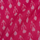 Carrot Pink Colour  Mercerised Ikat Fabric