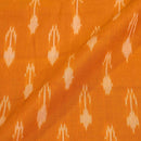 Mustard Orange Colour  Mercerised Ikat Fabric