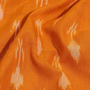 Mustard Orange Colour  Mercerised Ikat Fabric