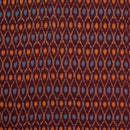 Plum Colour Mercerised Ikat Fabric
