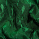 Forest Green Colour Mercerised Ikat Fabric