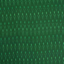 Forest Green Colour Mercerised Ikat Fabric