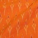 Tangerine Orange Two Tone Mercerised Ikat Fabric