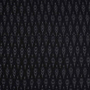 Black Colour Mercerised Ikat Fabric