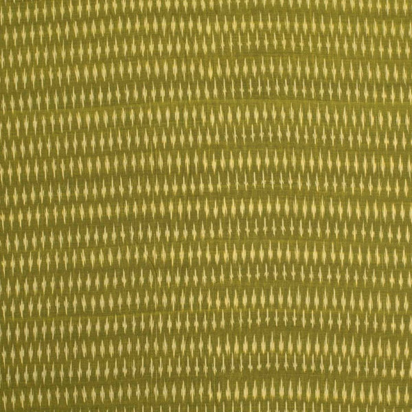 Olive Two Tone Mercerised Ikat Fabric