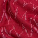 REd Colour Mercerised Ikat Fabric