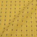 Lemon Yellow Colour Self Jacquard Cotton Fabric