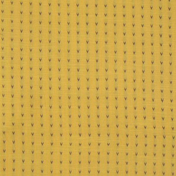 Lemon Yellow Colour Self Jacquard Cotton Fabric