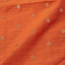 Orange Colour Golden Butta Spun Dupion Fabric