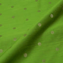 Parrot Green Colour Golden Butta Spun Dupion Fabric