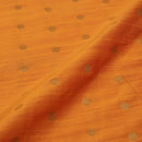 Golden Orange Colour Golden Butta Spun Dupion Fabric
