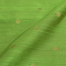 Parrot Green Two Tone Golden Butta Spun Dupion Fabric