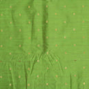 Parrot Green Two Tone Golden Butta Spun Dupion Fabric