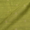 Dark Olive Colour Golden Butta Spun Dupion Fabric