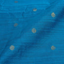 Sky Blue To Red Two Tone Golden Butta Spun Dupion Fabric