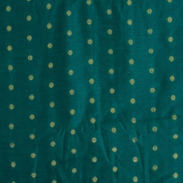 Blue Grass Colour Golden Butta Spun Dupion Fabric