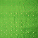 Green Colour Golden Butta Spun Dupion Fabric