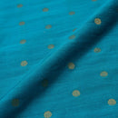 Aqua Blue Two Tone Golden Butta Spun Dupion Fabric