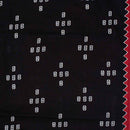 Black Colour Geometric Print Soft Cotton Fabric 42 inches Width