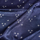 Indigo Blue Colour Authentic Ek Bundi Bandhani  Mashru Gaji Fabric