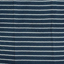 Navy Blue Colour Zig Zag Print Dabu Cotton Fabric