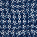 Indigo Colour Geometric Block Print Kantha Cotton Fabric