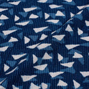 Indigo Colour Geometric Block Print Kantha Cotton Fabric