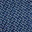 Indigo Colour Geometric Block Print Kantha Cotton Fabric