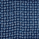 Indigo Colour Geometric Block Print Kantha Cotton Fabric