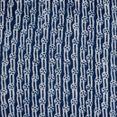 Indigo Colour Geometric Block Print Kantha Cotton Fabric
