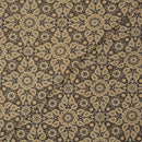 Cedar Colour Ajarakh Natural Dye Block Print Cotton Fabric
