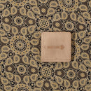 Cedar Colour Ajarakh Natural Dye Block Print Cotton Fabric