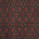 Blue Colour Ikat Print Soft Cotton Fabric