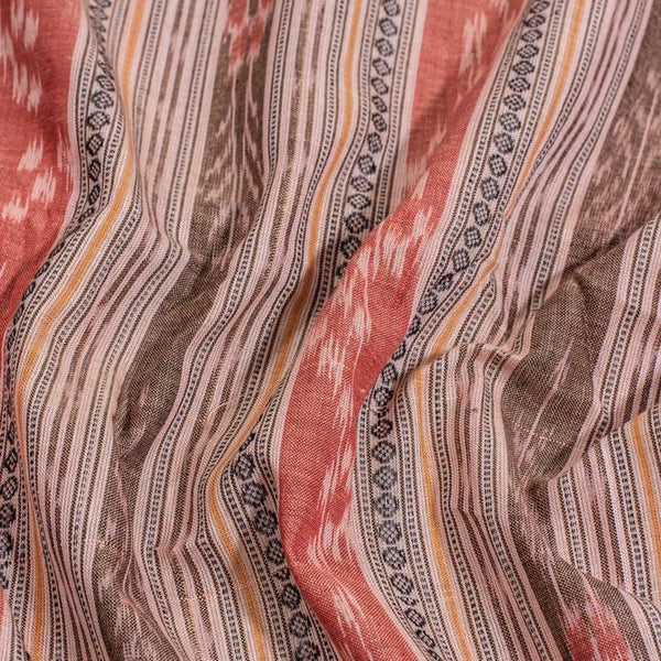Handloom Sambalpuri Ikat Cotton Fabric 1.07 Meters[42 inches] Width 