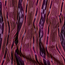 Peach To Magenta Two Tone Handloom Sambalpuri Ikat Pattern Cotton Fabric 1.07 Meters[42 inches] Width 