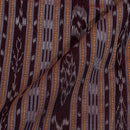 Coffee To Purple Two Tone Handloom Sambalpuri Ikat Pattern Cotton Fabric 1.07 Meters[42 inches] Width 