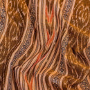 Peach Two Tone Handloom Sambalpuri Ikat Pattern Cotton Fabric 1.07 Meters[42 inches] Width 