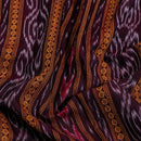 Ripe Plum Handloom Sambalpuri Ikat Pattern Cotton Fabric 1.07 Meters[42 inches] Width 