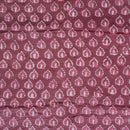 Dusty Rose Colour Dabu Print Mashru Gaji Fabric