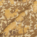 Dusty Rose Colour Dabu Print Mashru Gaji Fabric