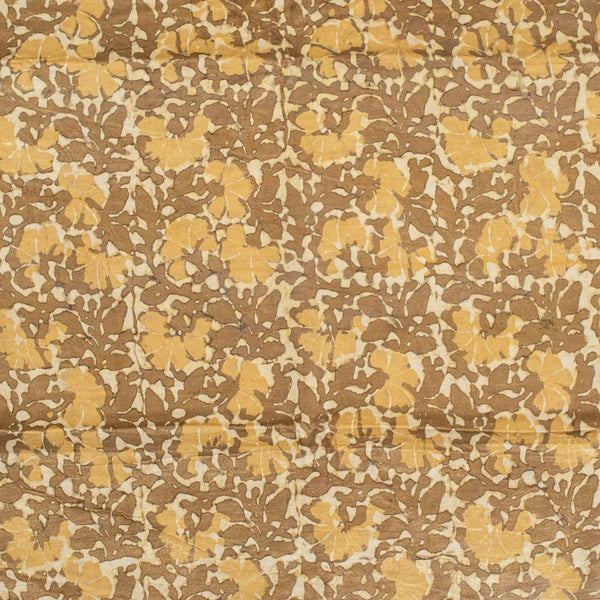 Dusty Rose Colour Dabu Print Mashru Gaji Fabric