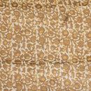 Bronze Mist Colour Dabu Print Mashru Gaji Fabric