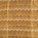 Bronze Mist Colour Dabu Print Mashru Gaji Fabric