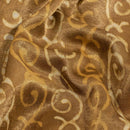 Bronze Mist Colour Dabu Print Mashru Gaji Fabric