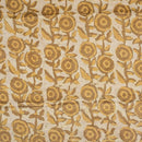 Bronze Mist Colour Dabu Print Mashru Gaji Fabric